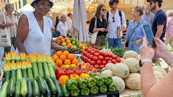 Civitavecchia Shore Excursion:Local Market with Wine &Cheese