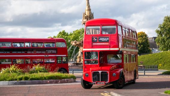 Glasgow: Vintage Bus Tour with Afternoon Tea or Gin