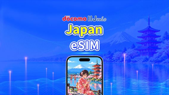 docomo IIJ 5G eSIM Japan | Dagpakket/Datapakket | Facturering per 24 uur | 1-30 dagen | QR-code
