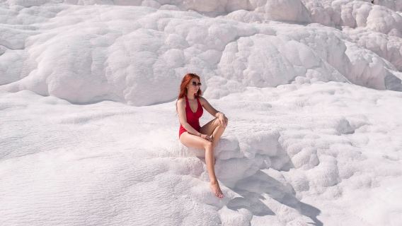 Excursion à la journée à Pamukkale et au lac Salda avec tous les repas inclus | Billets d'entrée facultatifs
