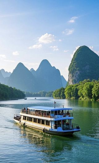 Li River 4/3 Star Cruise from Guilin to Yangshuo With Hotel Pick up&Lunch