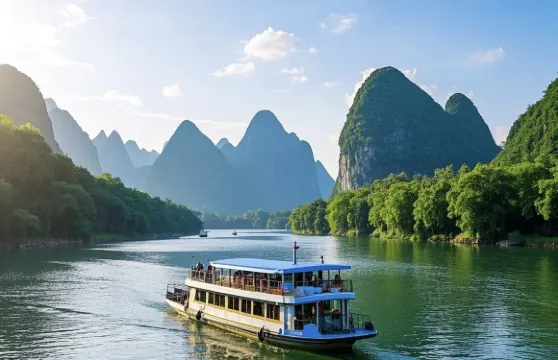 桂林至陽朔漓江三星級郵輪+午餐+接送（可選陽朔一日遊）
