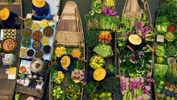 Bangkok: Damnoen Saduak Floating Market Guided Tour + Paddle Boat Ride