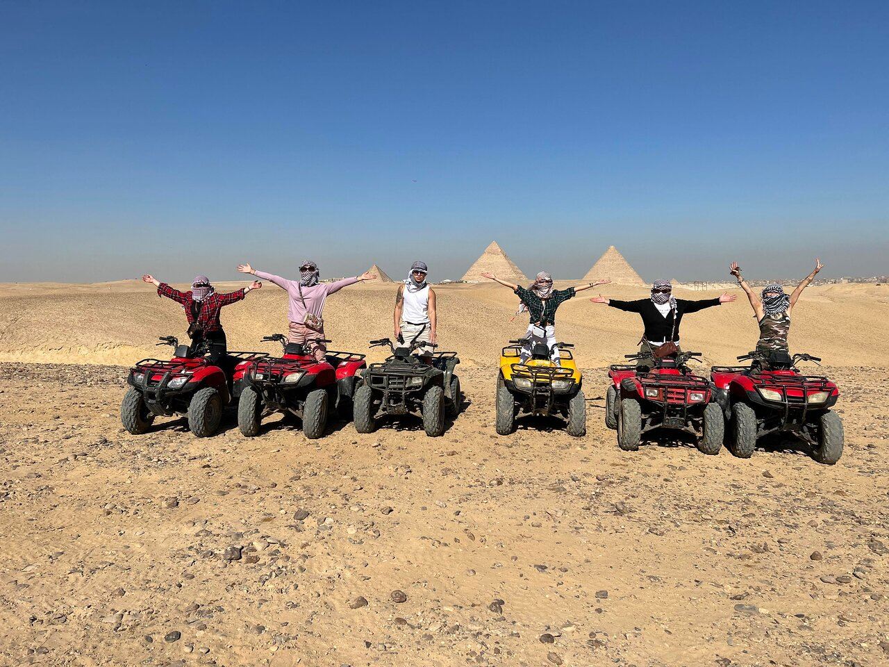 Cairo: ATV Quad Bike Ride at Giza Pyramids with hotel transfers