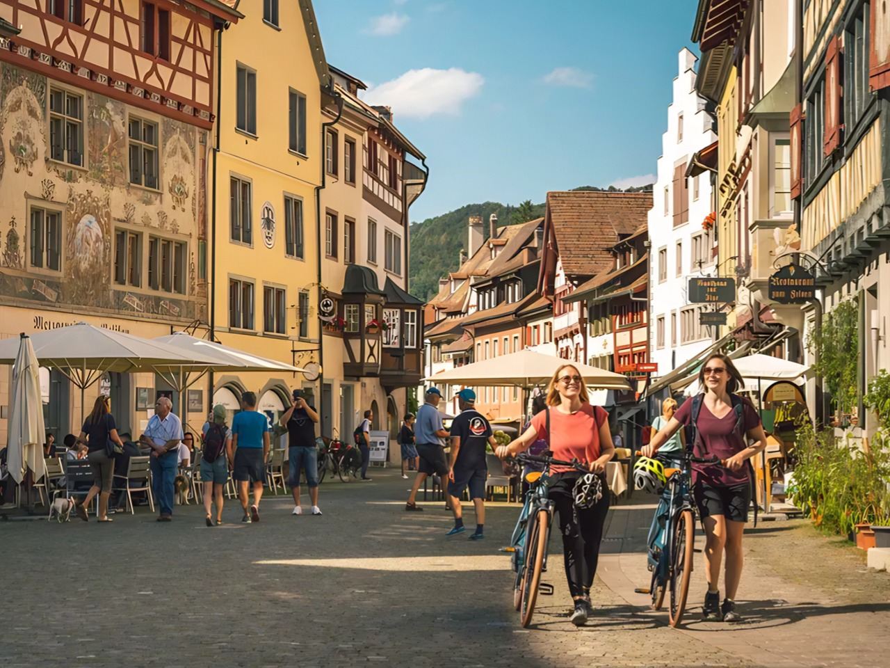 【スイス】ライン滝 & シュタイン アム ライン半日帰りツアー(チューリッヒ発)