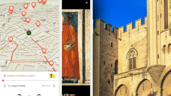 Aviñón: aplicación de audioguía de TouringBee