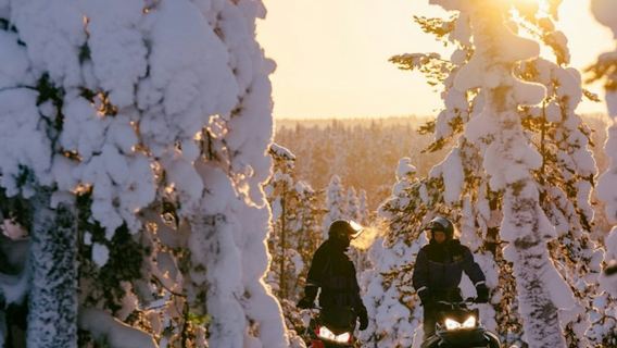 Sneeuwscootersafari van 1 uur