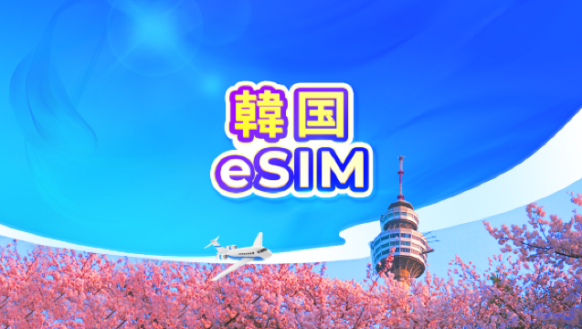 韓国 5G eSIM | TikTok・ChatGPT対応 | デイパス・データパッケージ | 24時間課金 | 1~30日間 | QRコード