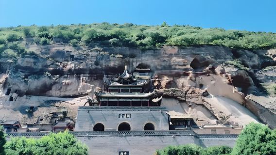 One-day private guided tour to Binzhou Giant Buddha Temple Grottoes and Qianling Mausoleum in Shaanxi [Admire the first wonder of Guanzhong]