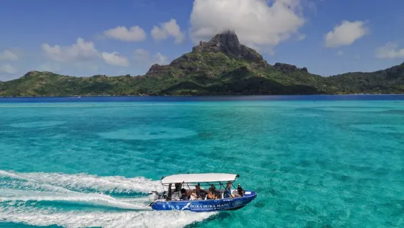 Experiencia de día completo en Bora Bora con almuerzo en Motu Fanfan