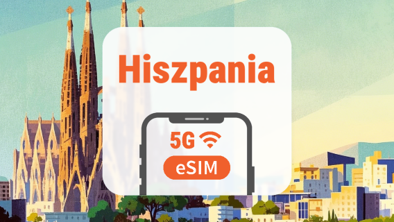 Hiszpania 5G eSIM | Potrójna sieć • Wszystkie AI & TikTok | 1–30 dni | Kod QR