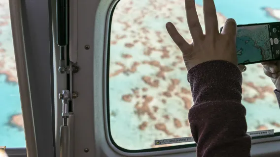 60-minute scenic flight over Heart Reef and the Whitsunday Islands with Ocean Rafting