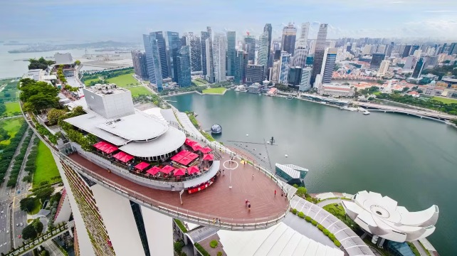 Singapore Flyer + Bot Itik + Taman Teluk Marina + Merlion Park + Haji Lane