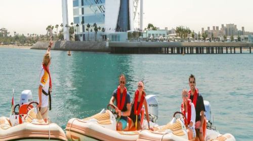 Dubai Speedboating and Camel Ride Experience in UAE Transport Passes 4