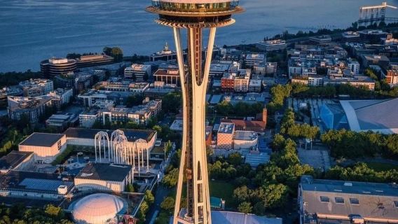 美國西雅圖太空針塔+水族館+摩天輪+唐人【浪漫親子】