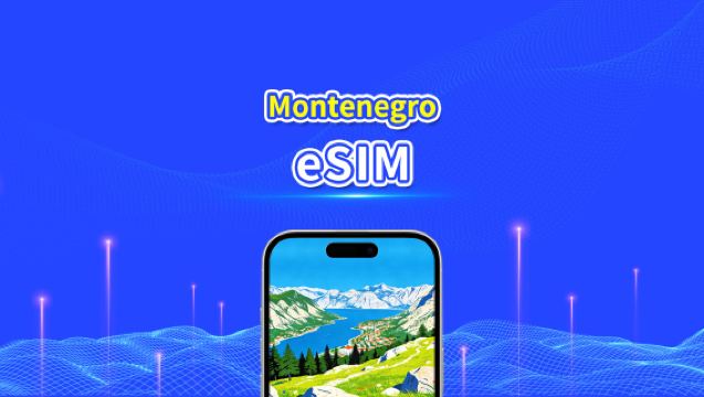Montenegro eSIM | Hogesnelheidsdata | 5G/4G | Dag-/datapakket | 24 uur | 1-30 dagen | QR-code