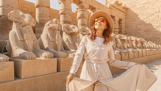 Sphinx-Allee-Tour mit Besuch der Ostufer-Tempel und Museen