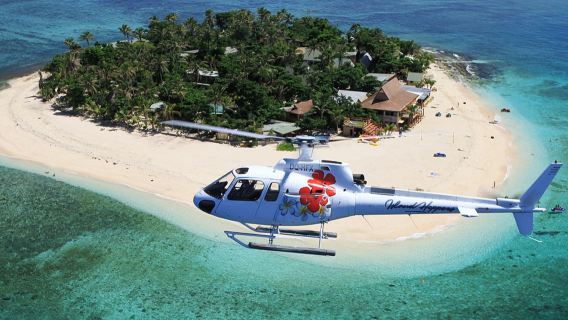 Customizable Fiji helicopter transfer service to outer island hotels
