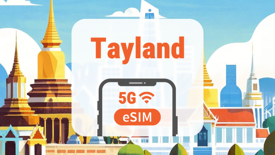 Tayland 5G eSIM | Çift Şebeke • ChatGPT | 1–30 Gün | QR Kod