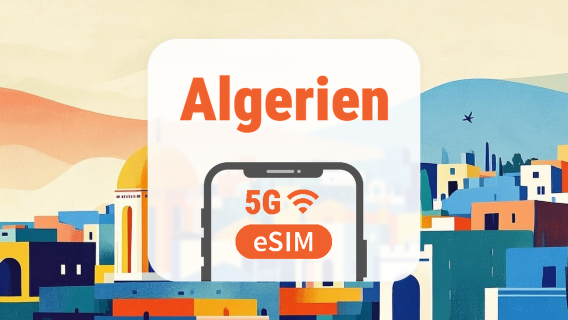 Algerien 5G eSIM | Dual-Netzwerk • KI-Apps & TikTok | 1–30 Tage | QR-Code
