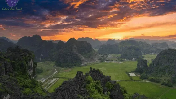 Ninh Binh | Malerisk bådtur i Trang An & solnedgangsoplevelse ved Mua-hule