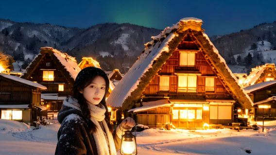 2027 winter special limited dates world heritage - Shirakawa-go illumination + Takayama 1-day tour