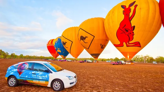 Urgent booking available#Hot Air Balloon Cairns experience with hotel transfer, professional guide, flight certificate, taxes included