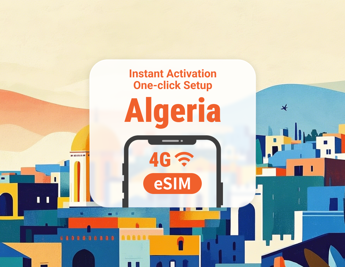 Algeria eSIM | Dual Network Coverage | 1–30 Days | Instant QR