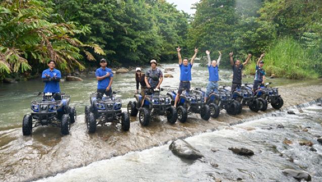 Lawatan Setengah Hari ATV Lintas Hutan Semporna dengan Khidmat Angkut Lapangan Terbang Tawau