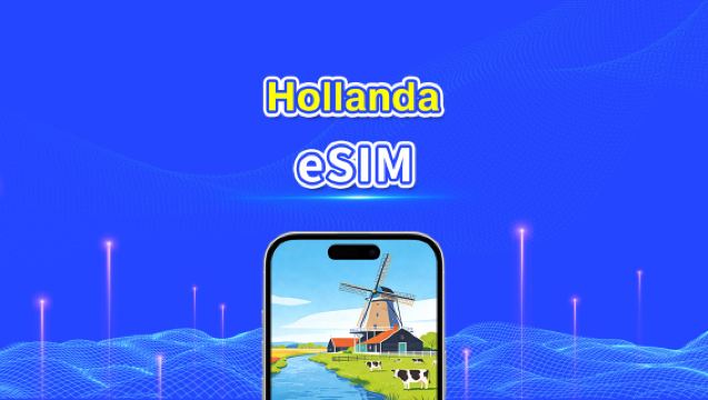 Hollanda eSIM | Yüksek Hızlı İnternet | 5G/4G | Günlük Paket/Veri Paketi | 24 Saat | 1-30 Gün | QR Kodu