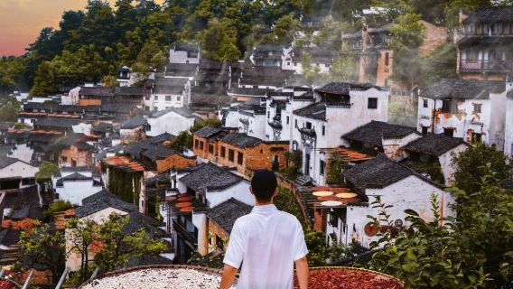 Lawatan Mewah Ringan Hiburan Tulen Jiangxi Shangrao Wuyuan Huangling Menjemur Musim Luruh + Pemandangan Siang dan Senja Lembah Wangxian + Pemandangan Malam tidak termasuk tiket