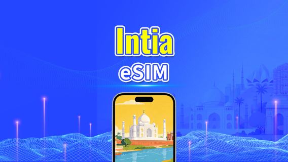 Intia 5G/4G eSIM | Tukee AI:ta ja TikTokia | Päivittäinen/kokonaisdatapaketti | Laskutus 24 tunnin välein | 1–30 päivää | QR Code