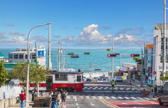 釜山藍線公園海岸列車+甘川文化村+松島步道+海東龍宮寺一日遊