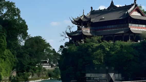 Chengdu Dujiangyan Chinese Giant Panda Garden + Panda Craftsman Study and Experience Base + Dujiangyan attraction