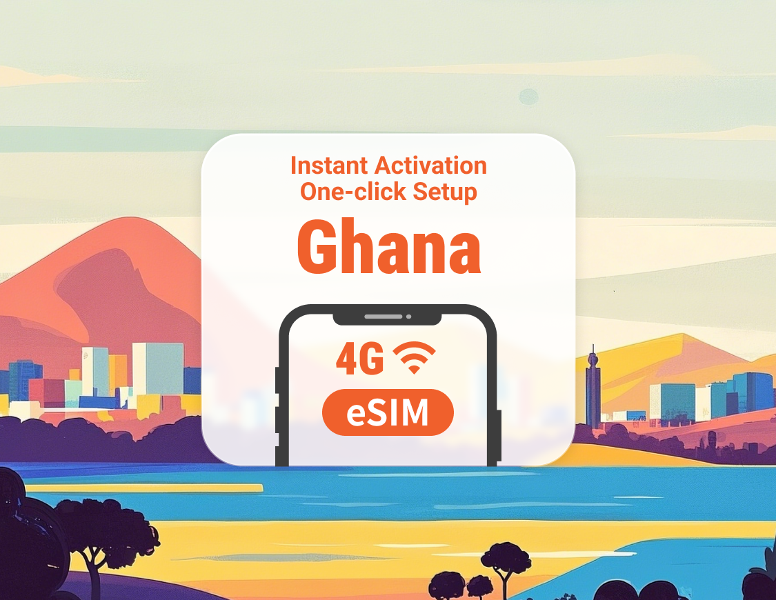 eSIM Ghana | Hỗ trợ ChatGPT & TikTok | 1–30 ngày | Mã QR tức thì