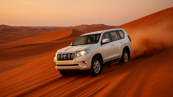 Safari sa mạc buổi tối Dubai có đưa đón, trượt ván trên cát, cưỡi lạc đà & bữa tối BBQ