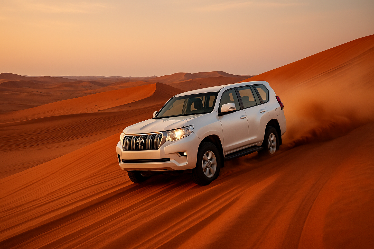 Evening Desert safari dubai with pickup-Drop,Sand boarding,camel ride & bbq dinner