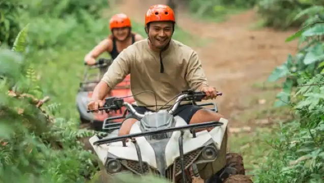 攀牙灣漂流一日遊【白水漂流|ATV登山車|騎大象|叢林飛躍】