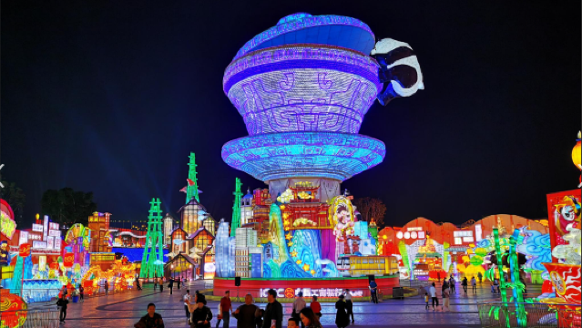 Tiket masuk Zigong China Lantern World + lawatan sehari Jamuan Tahun Baru Zigong