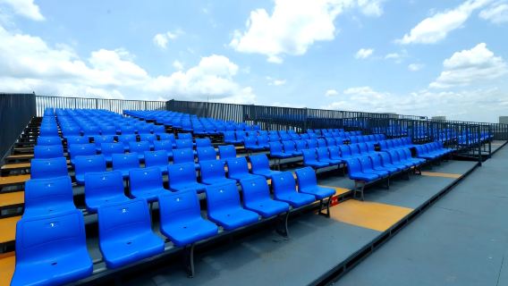 Platform tontonan Mata Roket + lif terus + tempat duduk berperingkat + penerangan berpandu sains + pengalaman menonton pelancaran roket yang mengagumkan