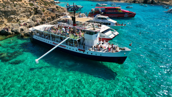 Excursión de un día al Pueblo de Popeye + Laguna Azul de la Isla de Comino + Laguna de Cristal con tour privado