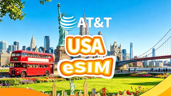 AT&T USA 5G eSIM | Daily 100GB | Calls+SMS | Charged by calendar days | QR Code