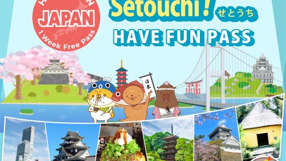 Have Fun In Setouchi Area | Setouchi Enjoy Week Pass 10 Day Free Pass (vælg 10 faciliteter)