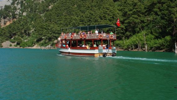 Экскурсия на лодке по Зелёному каньону с обедом-барбекю, безалкогольными напитками и трансфером из Сиде в обе стороны