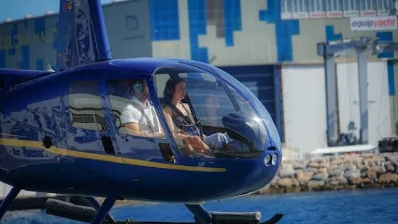 Scenic Helicopter Flight over the Coast of Barcelona