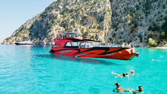 Rhodes: High-Speed Boat to Symi Island with Swim Stop at St George's Bay