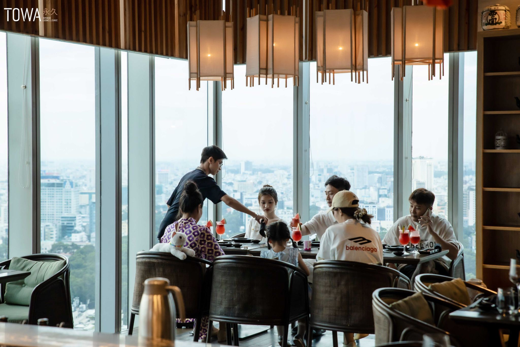 A Cantonese and Japanese dining experience with a nice view above Saigon at LAI TOWA