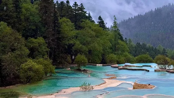 Huanglong Scenic Area - Jiuzhaigou shuttle bus with optional vehicle types