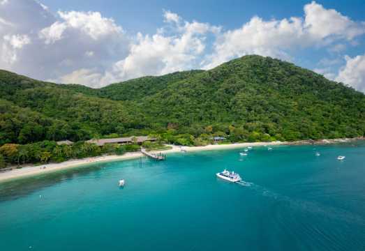 Cairns Great Barrier Reef Green Island + Emerald Island day tour with snorkeling or glass-bottom boat AUD 177.84