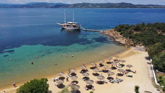 Ormos Panagias: crociera nella Laguna Blu all'isola di Ammouliani